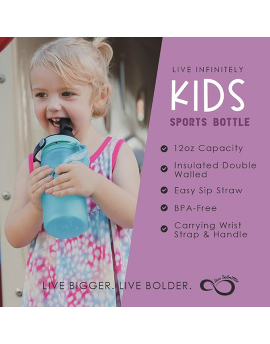12 Oz Insulated Kids Water Bottle/
