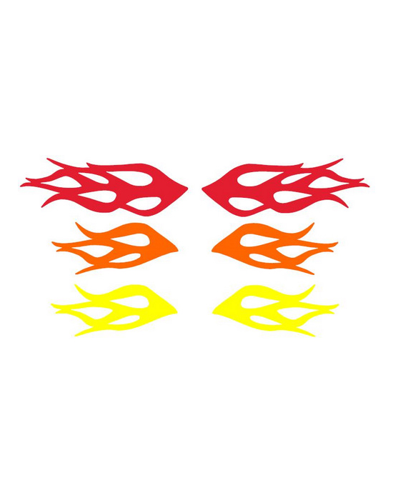Flames Reflective Stickers