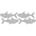 Reflecive Stickers - Sharks